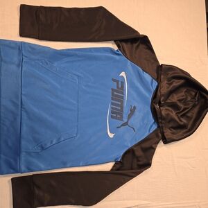 Puma Kids Hoodie Size 10/12 Blue And Black